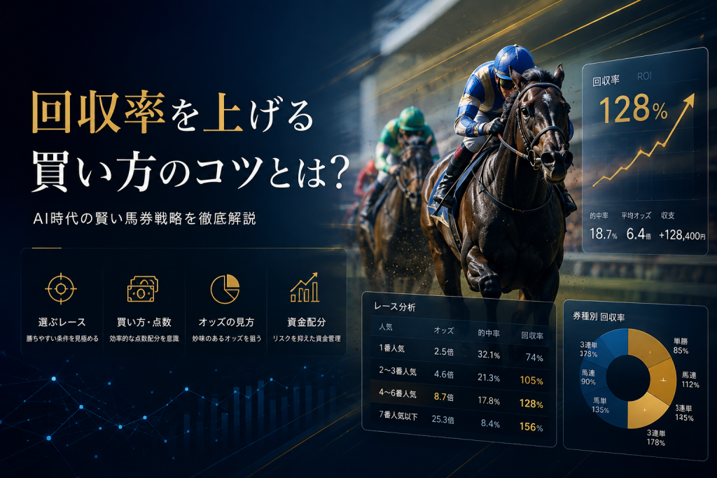 回収率を上げる買い方のコツとは？