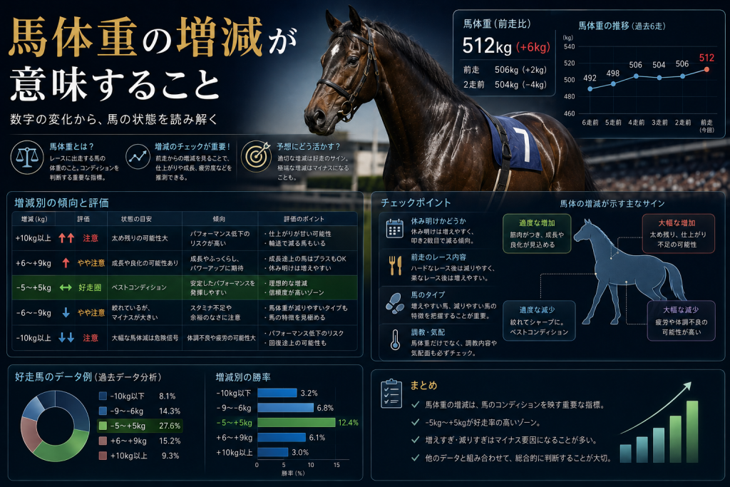 馬体重の増減が意味すること