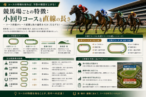 競馬場ごとの特徴：小回りコースと直線の長さ